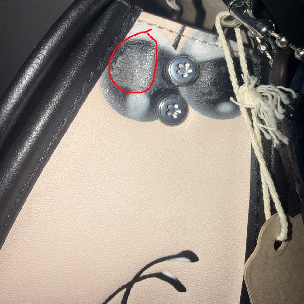 Coachtopia Wavy Dink Black Cherry Print Bag With Card Case - Picture 13 of 13